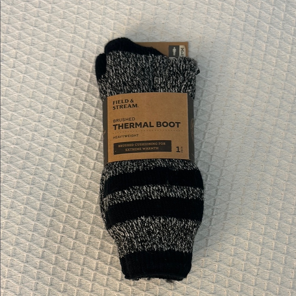 Field & Stream Thermal Boot Black and Gray Socks